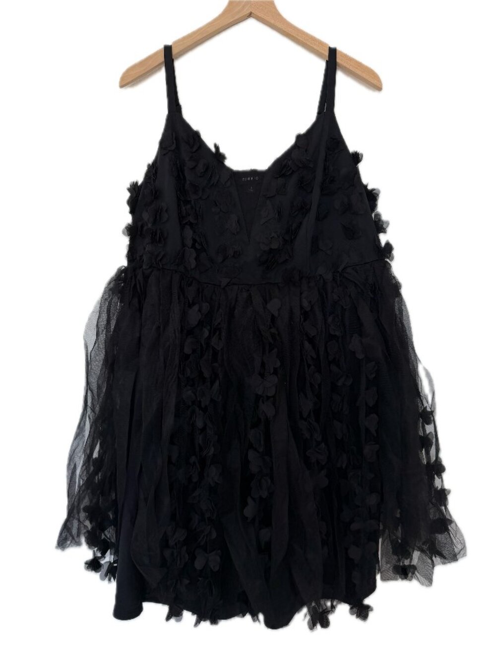 New Torrid Black Tulle Fairy Costume Dress - Size 2X